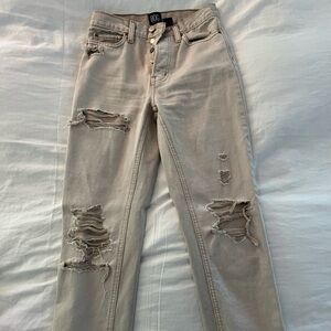 BDG high rise slim straight jeans